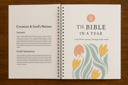 A Beautiful 52-Week Reading Plan Bible in a year